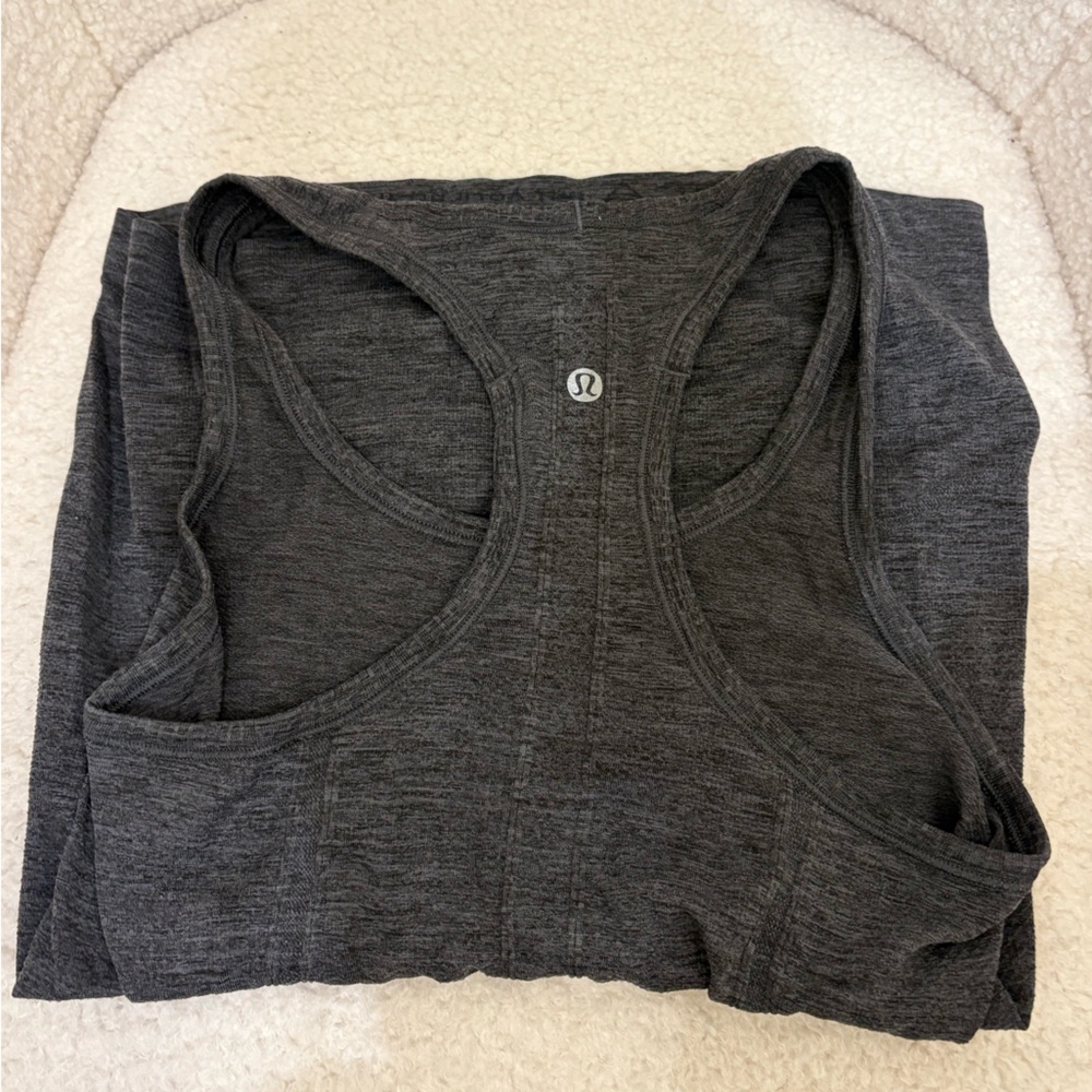 Lululemon Dark Gray Athletic Tank Top